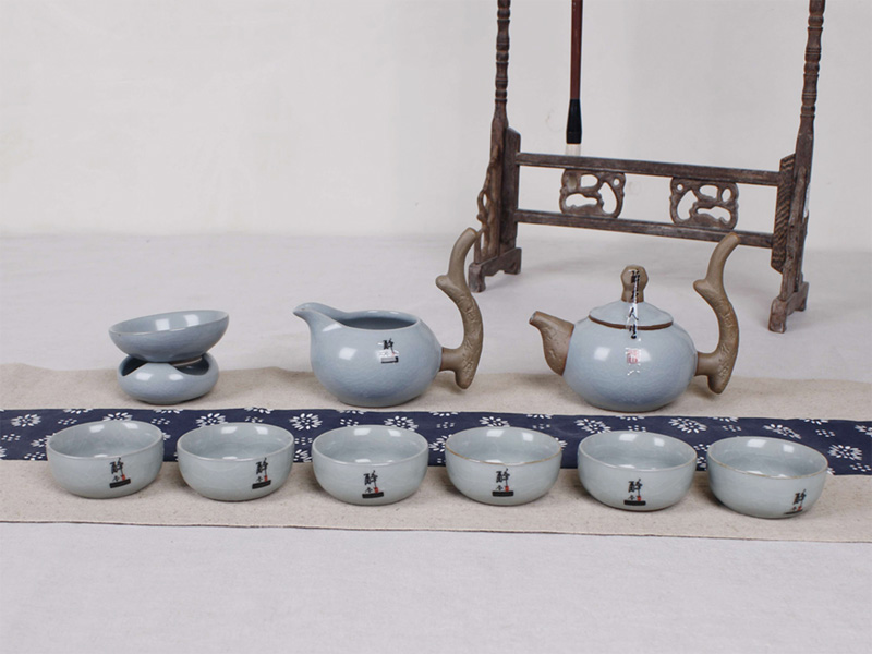 寶石藍(lán)揚帆啟航汝窯茶具
