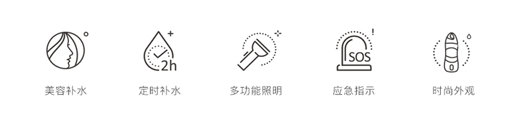 運(yùn)動(dòng)美容補(bǔ)水杯、照明水杯
