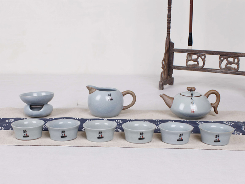 寶石藍(lán)和樂(lè)融融汝窯茶具