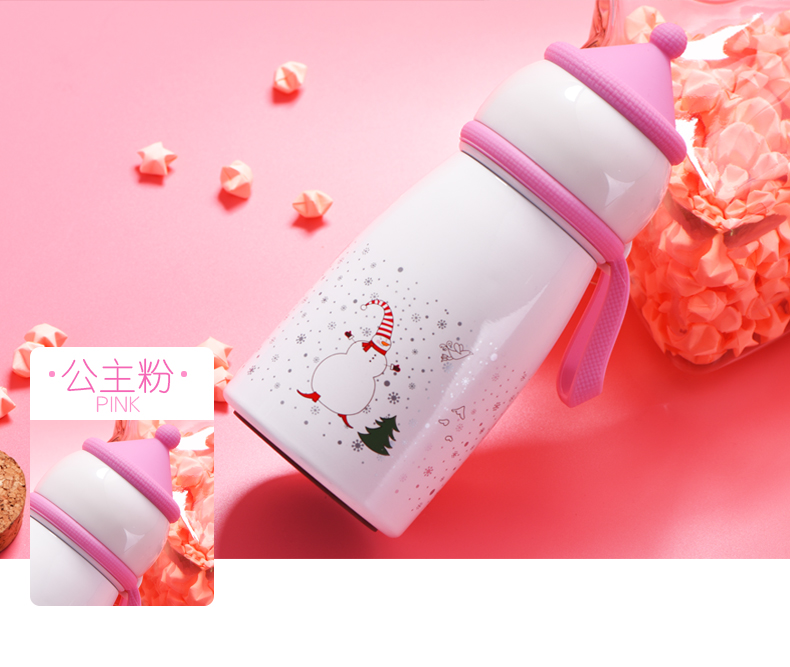 時(shí)尚雪人兒童保溫杯
