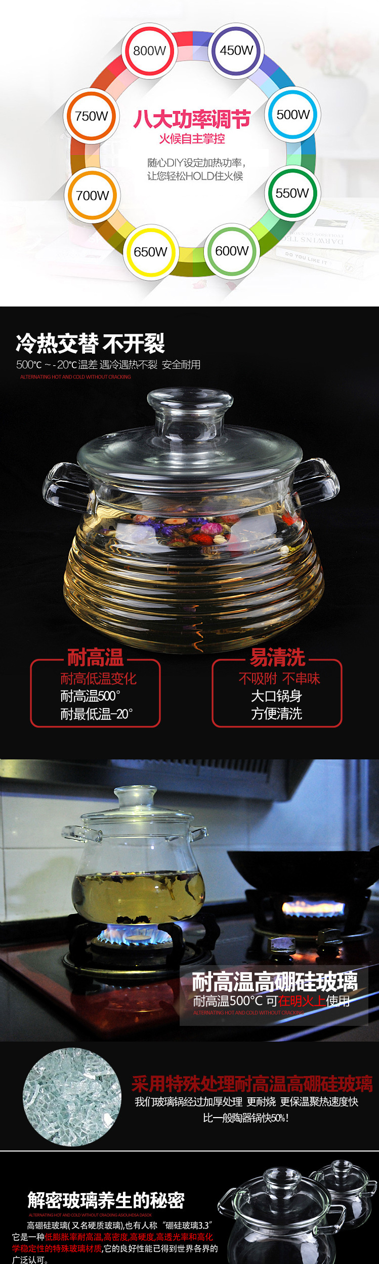 全自動(dòng)電燉鍋高硼玻璃鍋、智能電砂鍋、煮粥陶瓷鍋、預(yù)約煲湯鍋玻璃湯煲