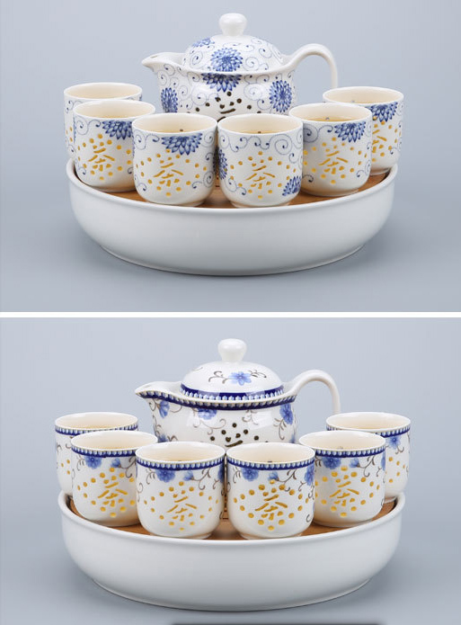 8頭玲瓏茶具、陶瓷茶具