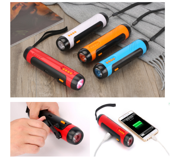 行者5合1汽車工具（手電筒、移動電源、FM收音機(jī)、防盜報警器）