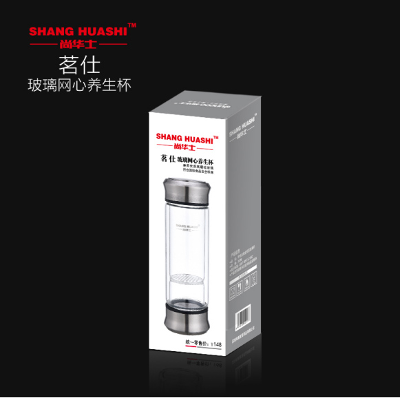 茗仕玻璃網(wǎng)隔養(yǎng)生杯、玻璃茶杯