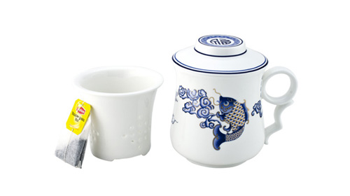 知足常樂(lè)（金魚(yú)）陶瓷茶具
