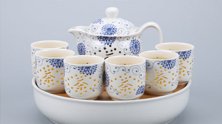 8頭玲瓏茶具、陶瓷茶具